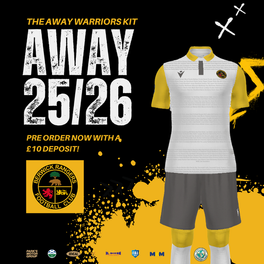 Buy your BRFC Macron Away Shirt 2025/26 (The Away Warrior) - PRE-ORDER CUSTOMERS ONLY