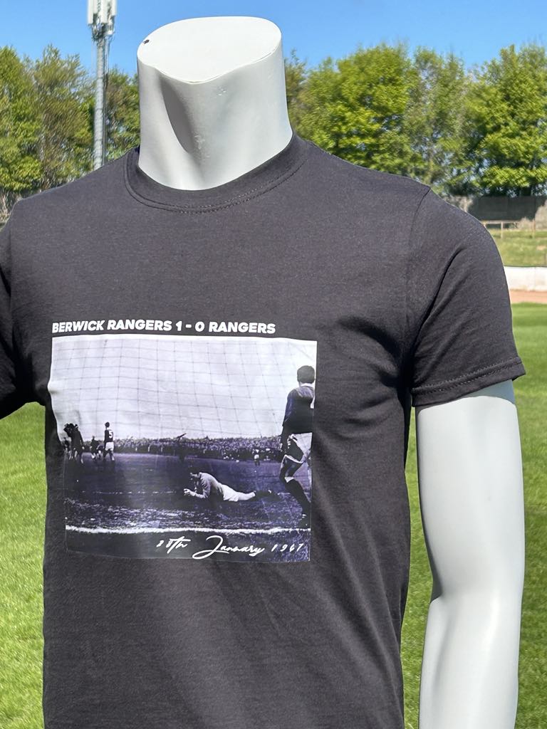 BRFC v's Glasgow Rangers 1967 - Black Cotton Tee