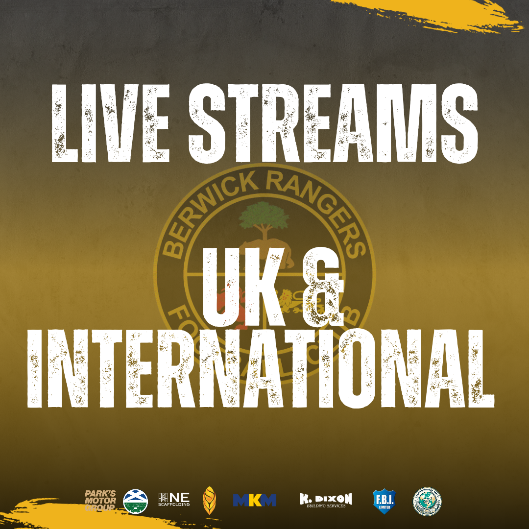 Berwick Rangers live streams - UK and International