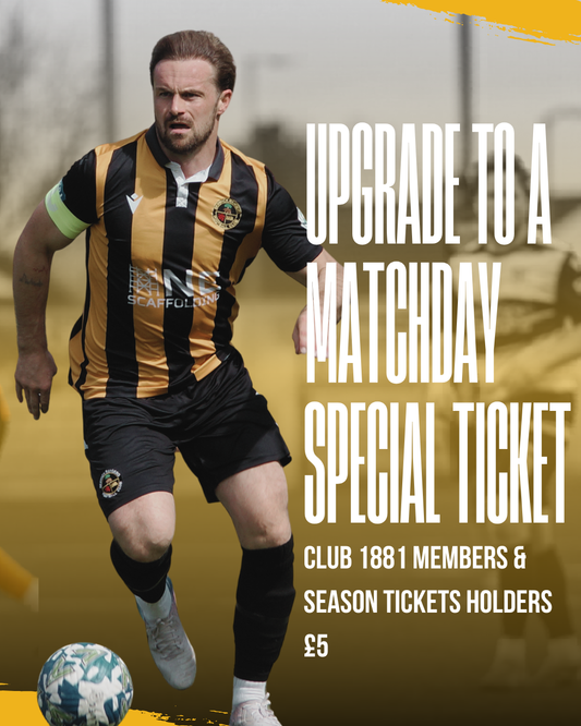 Upgrade to a Matchday Special 'Pie and Pint'